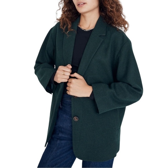 MADEWELL The Brushed Oversized Dorset Wool Blazer NG654 - Picture 2 of 10